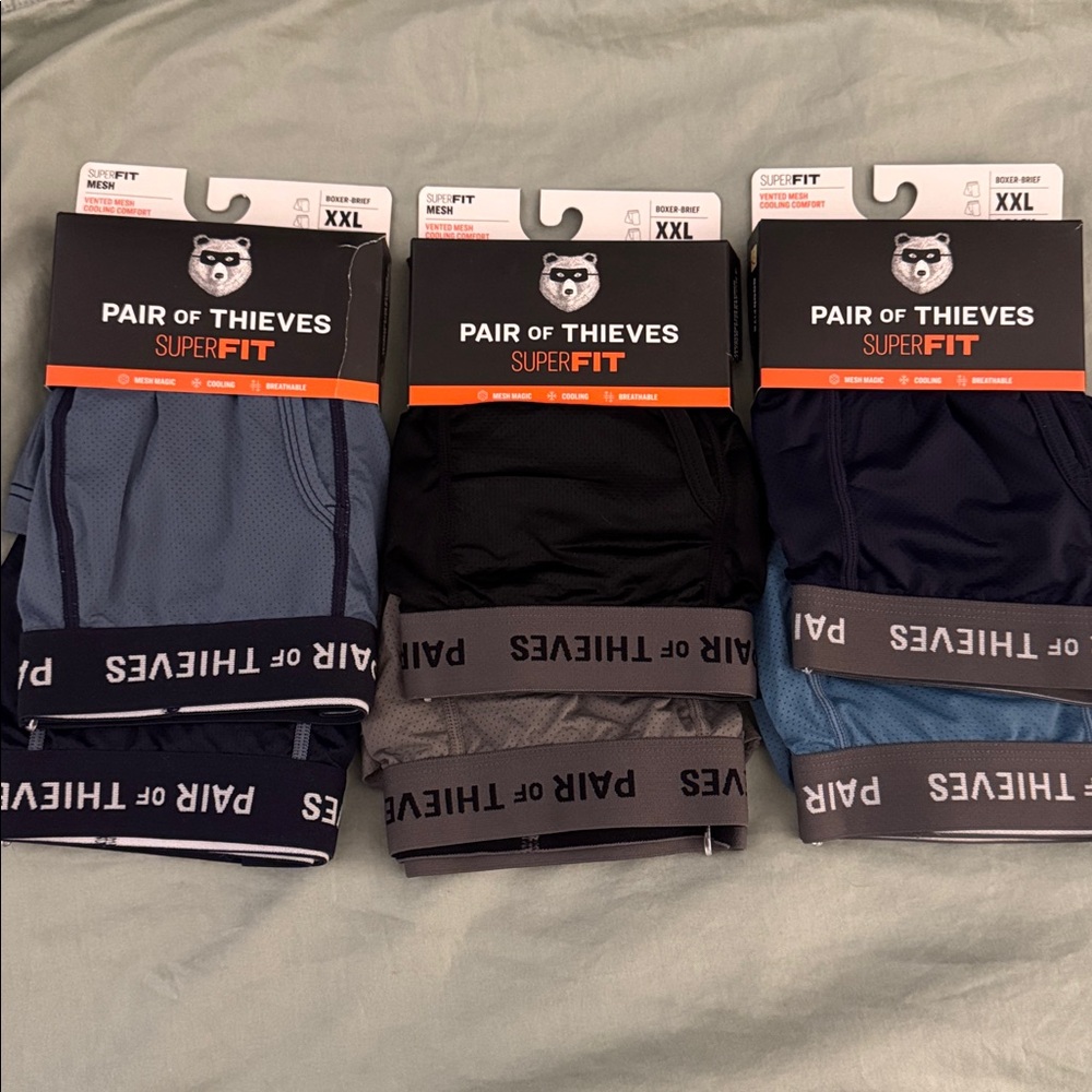 Men's SuperFit Boxer Briefs - 6 pairs total